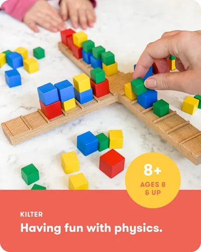 Vista 2 de SimplyFun Kilter - El juego educativo de palancas y movimiento - Diversión familiar hilarante con una introducción a la física y predicción