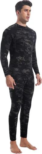 Vista 166 de Conjunto de ropa interior térmica para hombre, ropa interior larga 1#verde militar