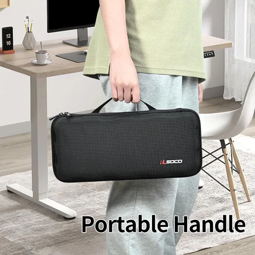 Vista 6 de RLSOCO Hard Case for Keychron K2 HE/K3 Version 2/K8 HE TKL Wireless Keyboard (Case Only)