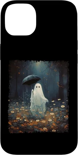 Vista 14 de Carcasa gótica para iPhone 11 con diseño de fantasma espeluznante en el bosque