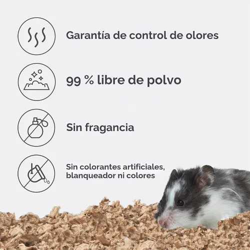 Vista 3 de Ropa de cama limpia y tierna para animal pequeño Kaytee, Natural Keeps habitats fresh. Small animal bedding for rabbits, guinea pigs, hamsters.