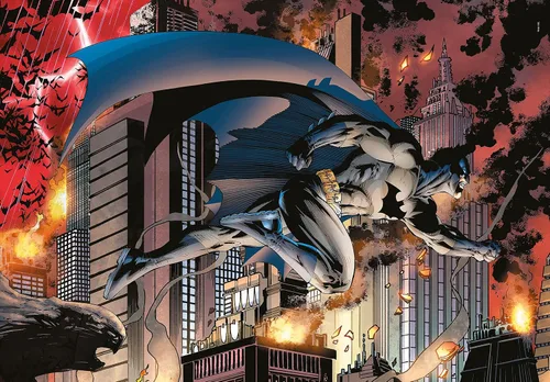 Vista 2 de Clementoni 39678 Batman 1000 piezas, hecho en Italia, rompecabezas para adultos, multicolor, mediano