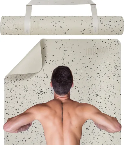Vista 10 de Gogokiwi Tapete de yoga extra ancho para hombres y mujeres (72"L x 36"A) Tapete de fitness y ejercicio antideslizante con marcas de alineación
