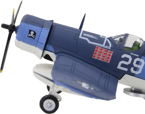Vista 7 de TANG DYNASTY 1:72 F4U Corsair Metal Fighter modelo de avión de ataque, Marina de los Estados Unidos, modelo de avión militar, avión fundido a