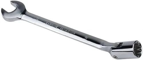Vista 15 de FLZOPSER - Llave inglesa giratoria de doble cabeza hexagonal de 0.315 in, llave de combinación de extremo abierto, herramienta de reparación