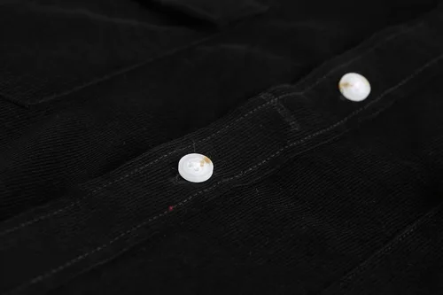 Vista 6 de Dioufond Camisas de pana para hombre, camisa de manga larga para hombre