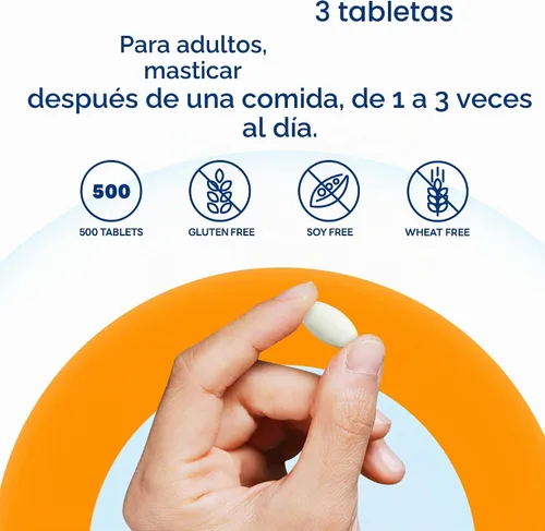 Vista 6 de Vitamina World Papaya Enzimas masticables, 500 tabletas