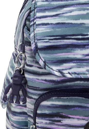 Vista 6 de Kipling Mochila estampada City Pack, Rayas de pincel