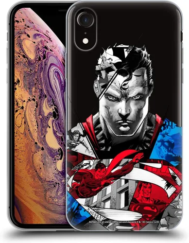 Vista 40 de Head Case Designs Officially Licensed Superman DC Comics Collage 80th Anniversary Gel Case [Military Grade Protection] Compatible with Apple iPhone