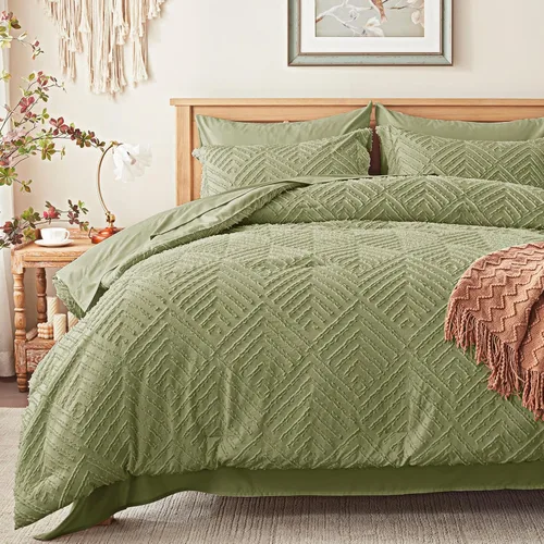 Vista 9 de Zzlpp Juego de edredón individual de 5 piezas, ropa de cama beige en una 01 - Beige