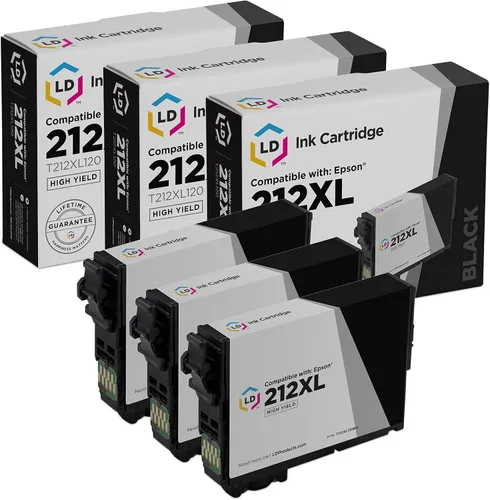 Vista 10 de LD Productos remanufacturados Reemplazos para Epson 212xl Cartucho de tinta T212XL 212 XL T212XL120 Alto rendimiento para uso en Workforce XP-4100