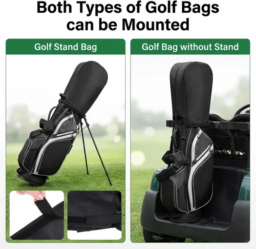 Vista 4 de Funda impermeable para bolsa de golf, impermeable, de nailon, a prueba de polvo, universal, a prueba de polvo, protector de club con capa de lluvia