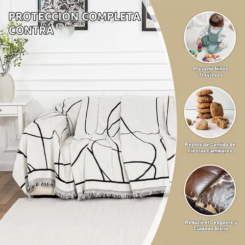 Vista 4 de MEETSKY Funda de sofá para sofá de cojines, protector de muebles de sofá, fundas de sofá de chenilla, fundas de sofá seccional para mascotas, funda