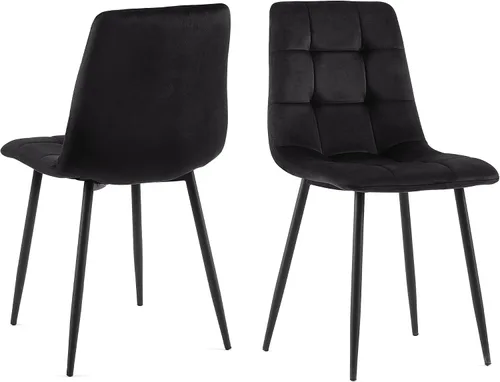 Vista 30 de Homedot Juego de mesa de comedor para 2, mesa de cocina de 3 piezas, juego de sillas de comedor redondas y negras para espacios pequeños, juego