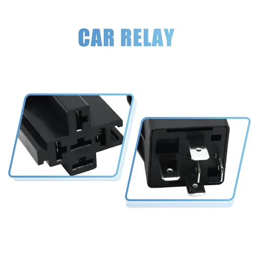 Vista 5 de uxcell 3 unids JD-2912 4 Pin DC 48V 40A 40 Amp Motor de coche Fusible Relé Interruptor Enchufe Enchufe con Arnés de cableado Universal