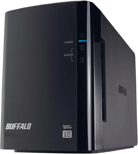 Vista 6 de BUFFALO DriveStation Duo 2-Bay 8TB (2x4TB) Disco duro externo de escritorio TAA USB 3.2