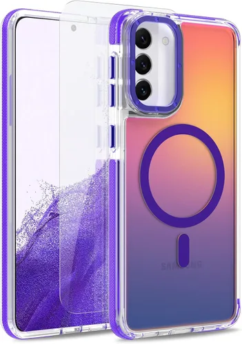 Vista 157 de Funda magnética para Google Pixel 10 Pro XL [compatible con Magsafe] [bonito diseño fluorescente de moda] a prueba de golpes, delgada, translúcida