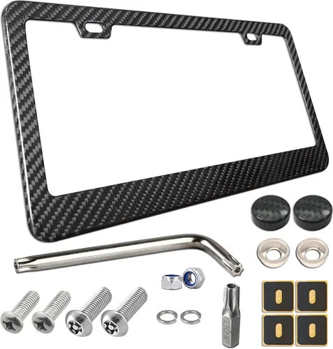 Vista 12 de BGGTMO Soporte de Soporte para Placa de Matrícula - Kit de Montaje de Placa de Matrícula Frontal, Adaptador de Montaje de Marco de Placa