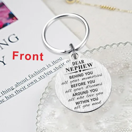 Vista 4 de Nephew Gifts - Best Nephew Ever Keychain - Graduation Christmas Gift to My Nephew