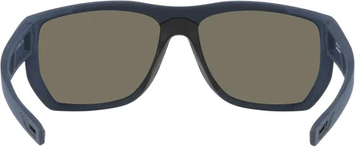 Vista 4 de Costa Man - Lentes de sol de red con marco negro, lentes de espejo azul, 2.480in
