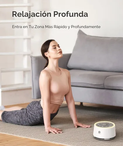 Vista 7 de Dreamegg D1 Máquina de Sonido para Bebé - Máquina de Ruido Blanco para Bebé con Luz Nocturna, 24 Sonidos de Alta Fidelidad, Temporizador y Función