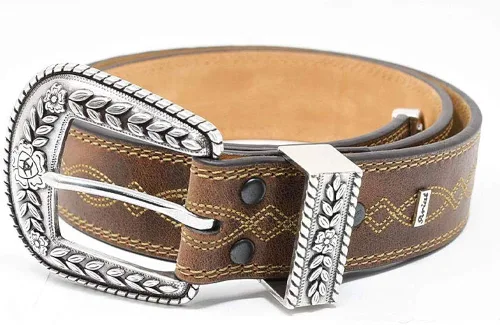 Vista 6 de Ariat la grasa de la mujer Distressed Cinturón de piela10004610