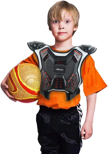 Vista 6 de Protección para pecho para motocross juvenil, ATV, moto todoterreno - Equipo de seguridad Webetop para niños y adolescentes (Talla L)