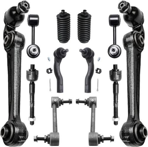 Vista 18 de Detroit Axle - Kit de extremo de 12 piezas para Ford Explorer Mercury Mountaineer 1998-2001 1999 2000, 2 brazos de control delanteros superiores