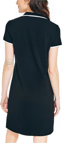 Vista 2 de Nautica Vestido polo para mujer hecho a mano de forma sostenible, Negro (True Black)