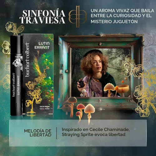 Vista 4 de Fragancia Lutin Errant 0.3 fl oz – Nicho Eau de Parfum – Perfume de madera seca, coco y ámbar para hombres y mujeres con almizcle blanco y un