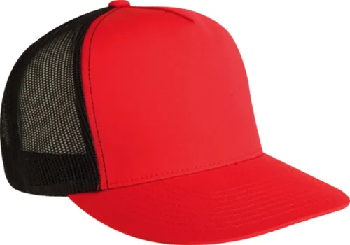 Vista 40 de Flexfit - Gorra ajustable de malla elástica en dos tonos Negro