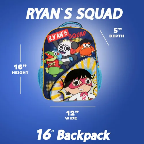 Vista 3 de Ryans World Backpack for Boys Girls Ryan School Bookbag 16 Inch