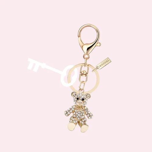 Vista 3 de Bling Oso de vidrio Llavero Creative Packaging Design Box mz8451