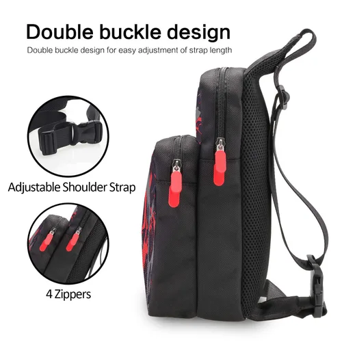 Vista 3 de AOPUTTRIVER Travel Bag for Nintendo Switch Nintendo Switch Storage Backpack Protective Storage Sling Backpack Shoulder Bag for Nintendo Switch