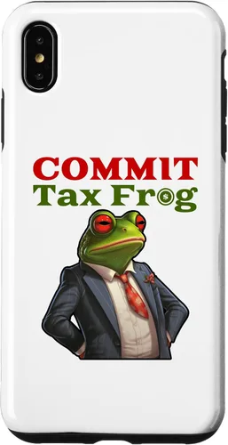 Vista 11 de Funda para iPhone 16 Commit Tax Frog Funny Fraud Meme Case