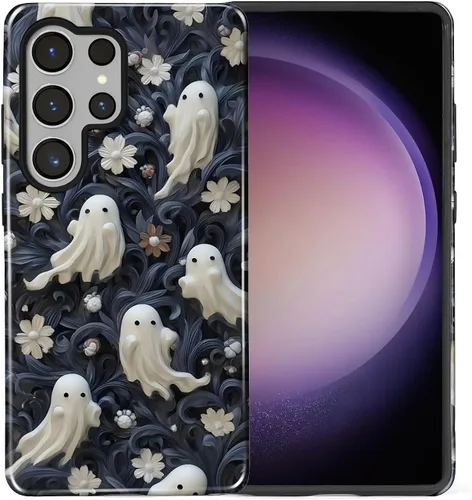 Vista 48 de Funda compatible con Samsung Galaxy S23, funda híbrida de protección rígida de 2 capas, a prueba de golpes, funda protectora resistente para Lata