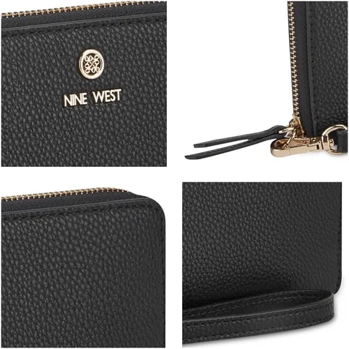 Vista 6 de Nine West LINNETTE SLG Zip ARND WRLT WLT, negro, Negro