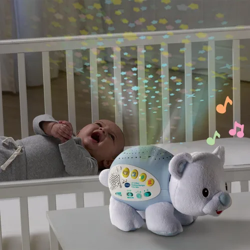 Vista 5 de VTech Baby Lil' Critters Proyector Relajante de Luz Estelar con Oso Polar para Guardería