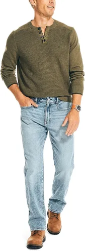 Vista 4 de Nautica Jeans de mezclilla de ajuste relajado para hombre