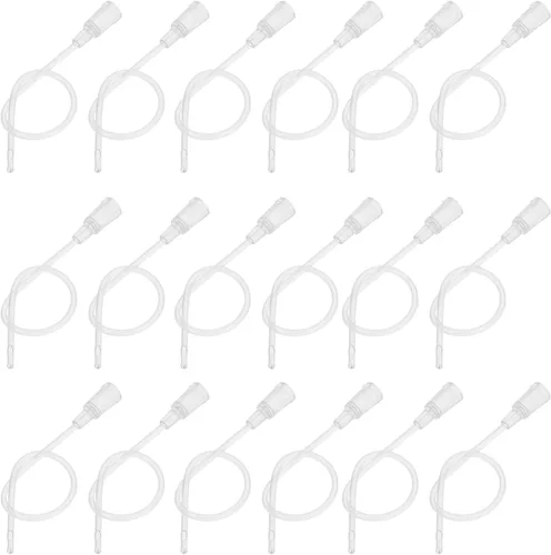 Vista 5 de Healeved Tubos rectales desechables para niños, 200 unidades, tubos pediátricos de silicona flexible transparente para riego clínico y cuidado