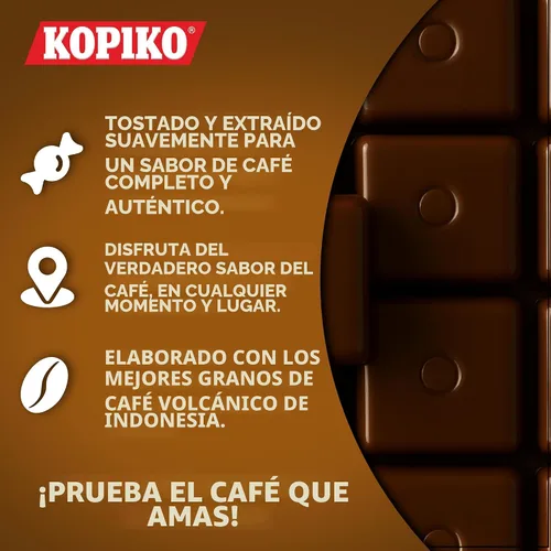 Vista 4 de Kopiko Caramelo de Café – Caramelo Duro de Sabor Audaz y Sabroso de Indonesia con Extracto de Café Real – Un Impulso Satisfactorio para Energía En