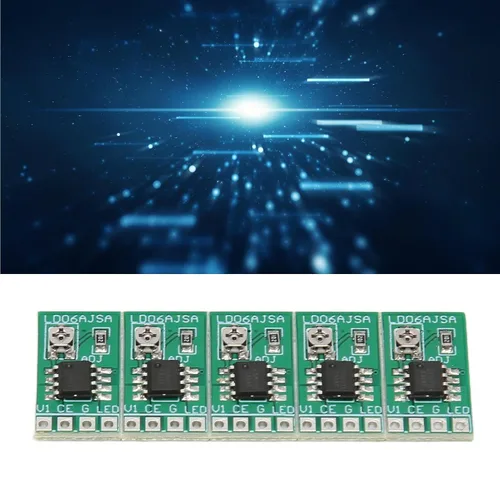 Vista 3 de Placa de controlador LED, controlador de corriente constante LED resistente ajustable de 30 a 1500 MA con regulación de temperatura para 3. 3.7 V