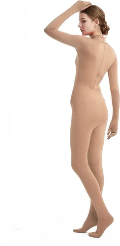Vista 4 de Disfraz de mujer sin capucha de elastano, leotardo, traje Zentai
