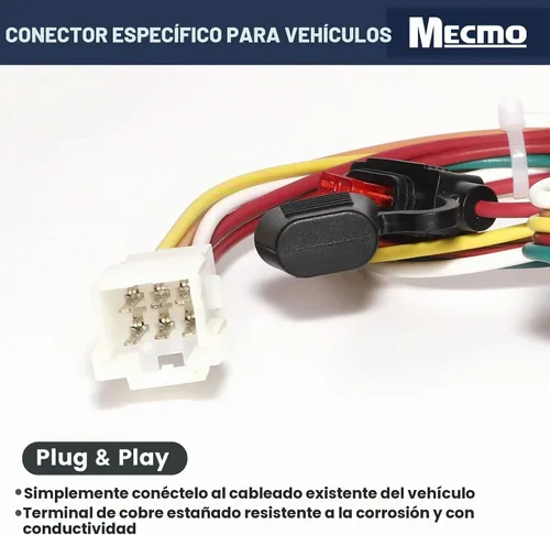 Vista 4 de MECMO Arnés de cableado de remolque de 4 pines para Subaru Forester 1998-2008, Outback 2000-2009, Tribeca 2008-2014, B9 Tribeca 2006-2007, Subaru