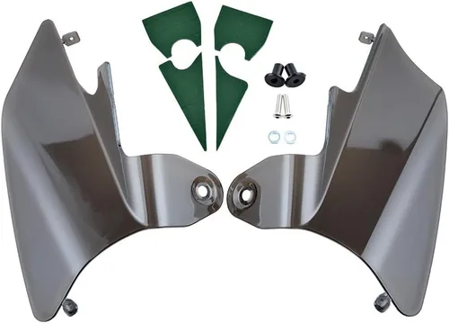 Vista 4 de Compatible con Harley Kings Street Glides Electra Road Engine Heat Saddle Shield 1997-2007 deflector de calor de aire (humo)