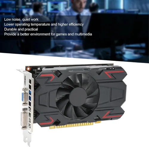 Vista 2 de Yoidesu ATI HD6770 - Tarjeta gráfica de 4 GB, 4 GB 128 bits DDR5 650 MHz, GPU, tarjeta gráfica de bajo ruido, tarjeta gráfica de bajo ruido