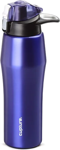 Vista 9 de Cupture Botella de acción con asa - Acero inoxidable aislado al vacío, 22 oz