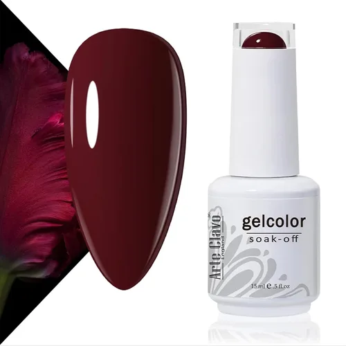 Vista 18 de Arte Clavo Pearlescent Nude Gel Nail Polish 15ml - HEMA Free Soak off UV LED Nail Gel for Manicure, DIY Nail Art, Home Salon Use 11029