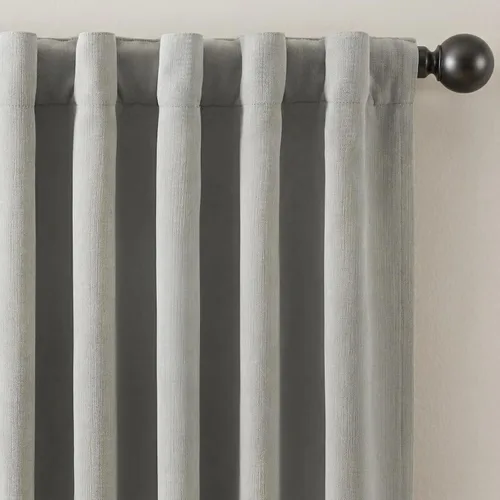 Vista 9 de jinchan Cortinas opacas de felpilla para dormitorio, cortinas beige para sala de estar, juego de 2 paneles de 84 pulgadas de largo, con aislamiento
