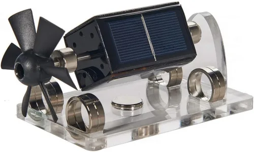 Vista 5 de Sunnytech Motor de motor Stirling de baja temperatura Modelo de levitación magnética solar Mendocino Educación Modelo Kit de juguete LT001-ST41